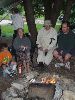 Campfire and s'mores